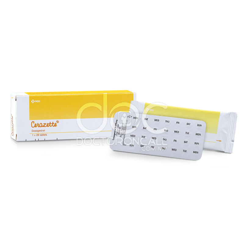 Cerazette 75mcg Tablet 28s - DoctorOnCall Online Pharmacy
