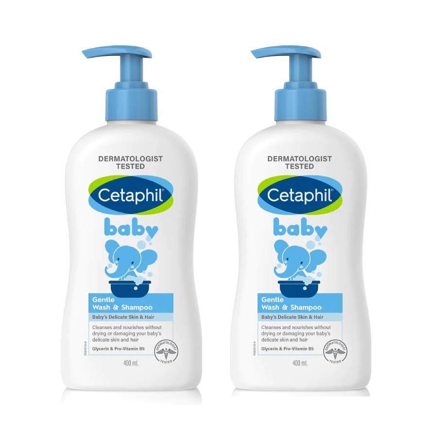 Cetaphil Baby Gentle Wash & Shampoo 400ml (Twin pack) - DoctorOnCall Online Pharmacy