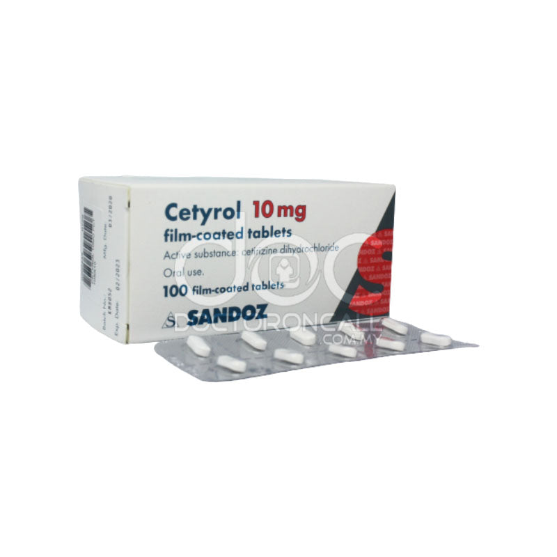 Sandoz Cetyrol 10mg Tablet 10s (strip) - DoctorOnCall Online Pharmacy