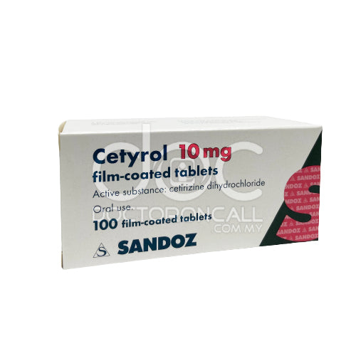 Sandoz Cetyrol 10mg Tablet 10s (strip) - DoctorOnCall Online Pharmacy