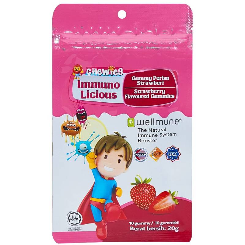 Chewies Immunolicious Gummy (Strawberry) 30s - DoctorOnCall Farmasi Online