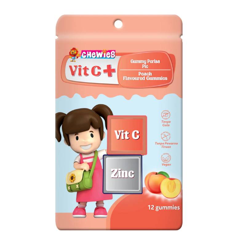 Chewies Vitamin C + Zinc Gummy (Peach) - DoctorOnCall Online Pharmacy