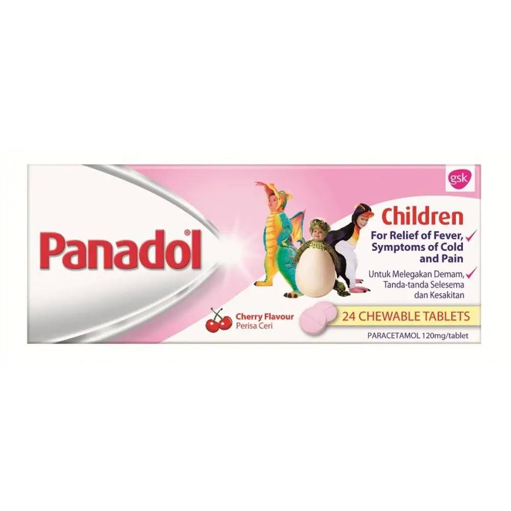 Beli Panadol Children Chewable Tablet (Cherry Flavour) 24s- Kegunaan