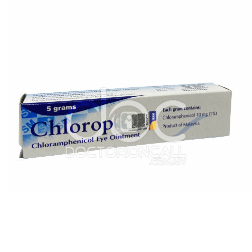 Chlorop 1% Eye Ointment 5g - DoctorOnCall Online Pharmacy