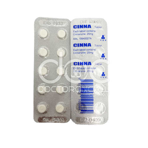 Cinna 25mg Tablet 100s - DoctorOnCall Online Pharmacy