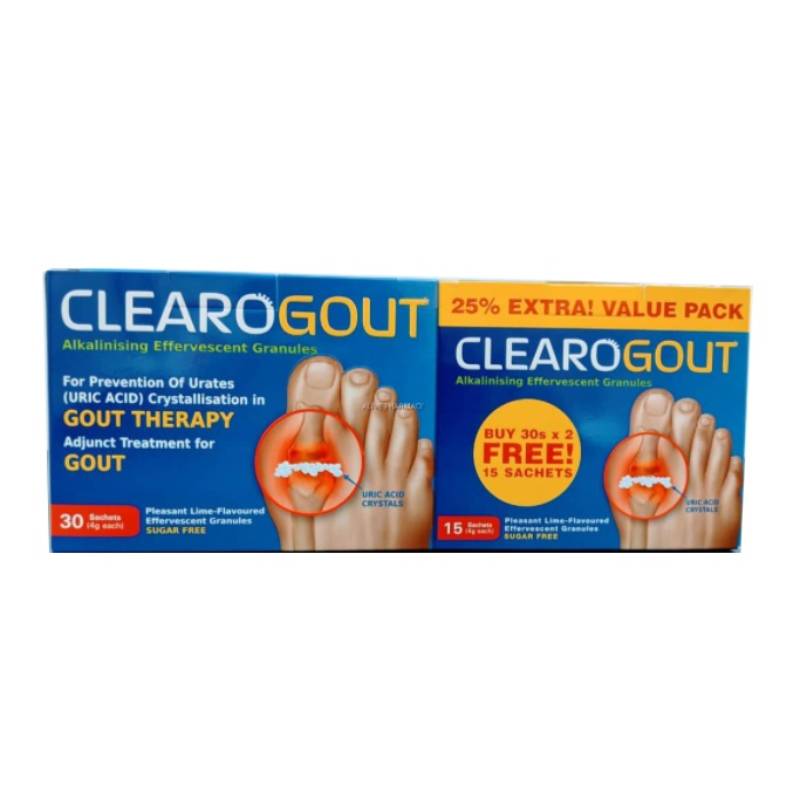 Clearogout Sachet 30s x2 + 15s - DoctorOnCall Farmasi Online