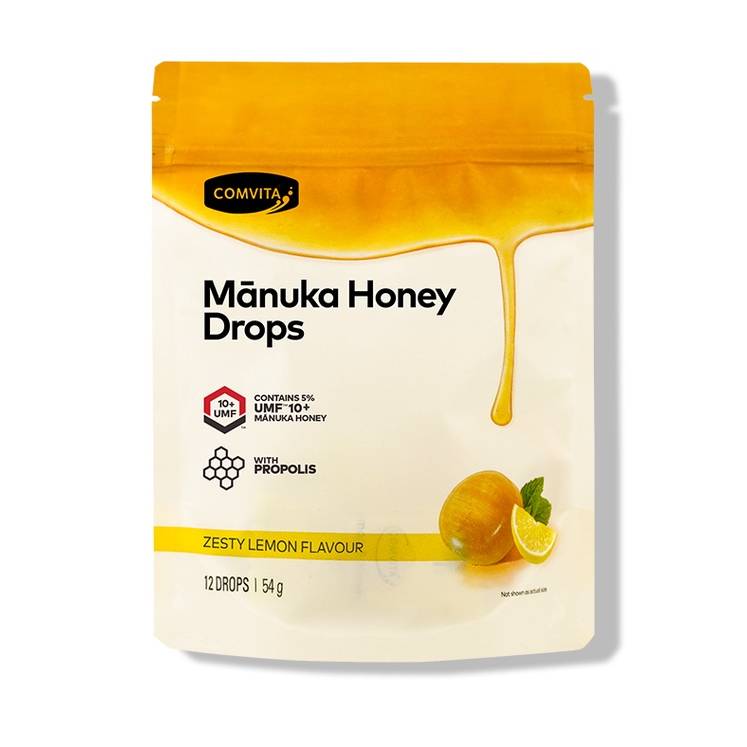 Comvita Manuka Honey Drops 54g x12 - DoctorOnCall Farmasi Online