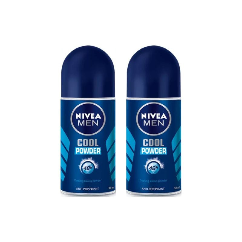 Nivea (Men) Cool Powder Roll On 50ml x2 - DoctorOnCall Online Pharmacy