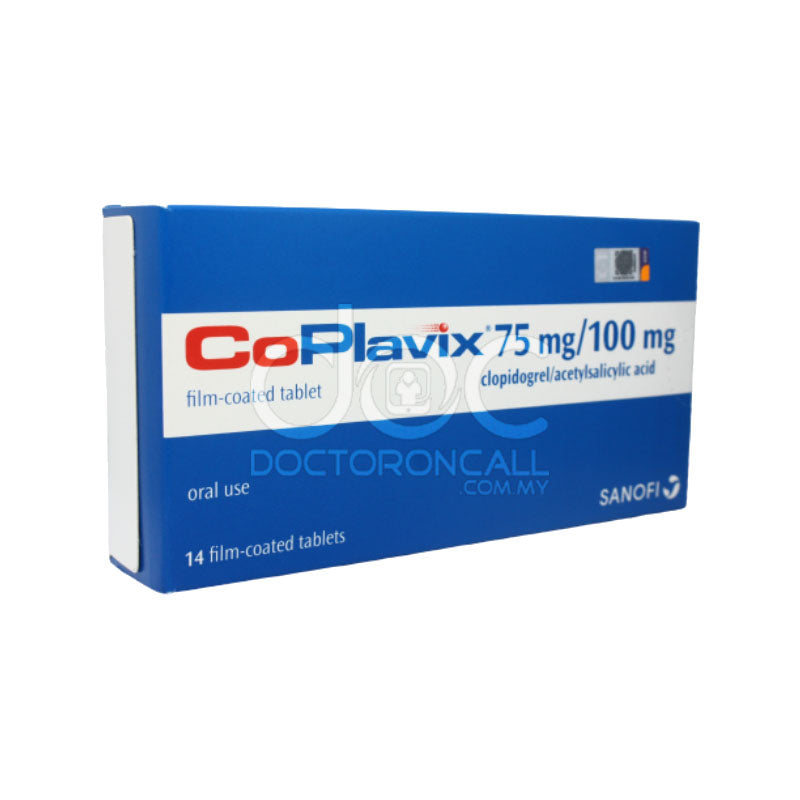 Coplavix 75mg/100mg Tablet 14s - DoctorOnCall Online Pharmacy