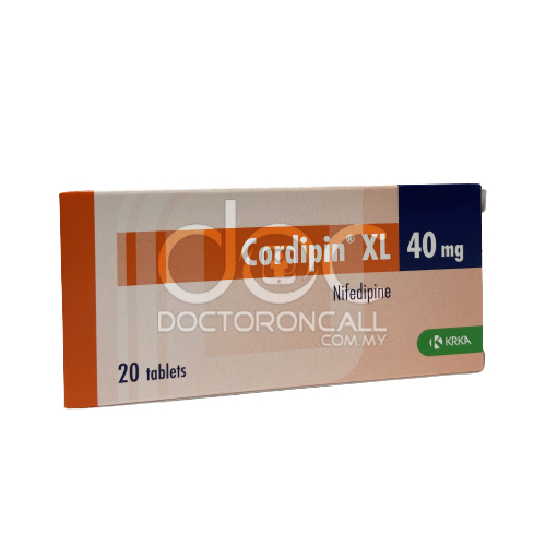 Cordipin XL 40mg Tablet 20s - DoctorOnCall Farmasi Online
