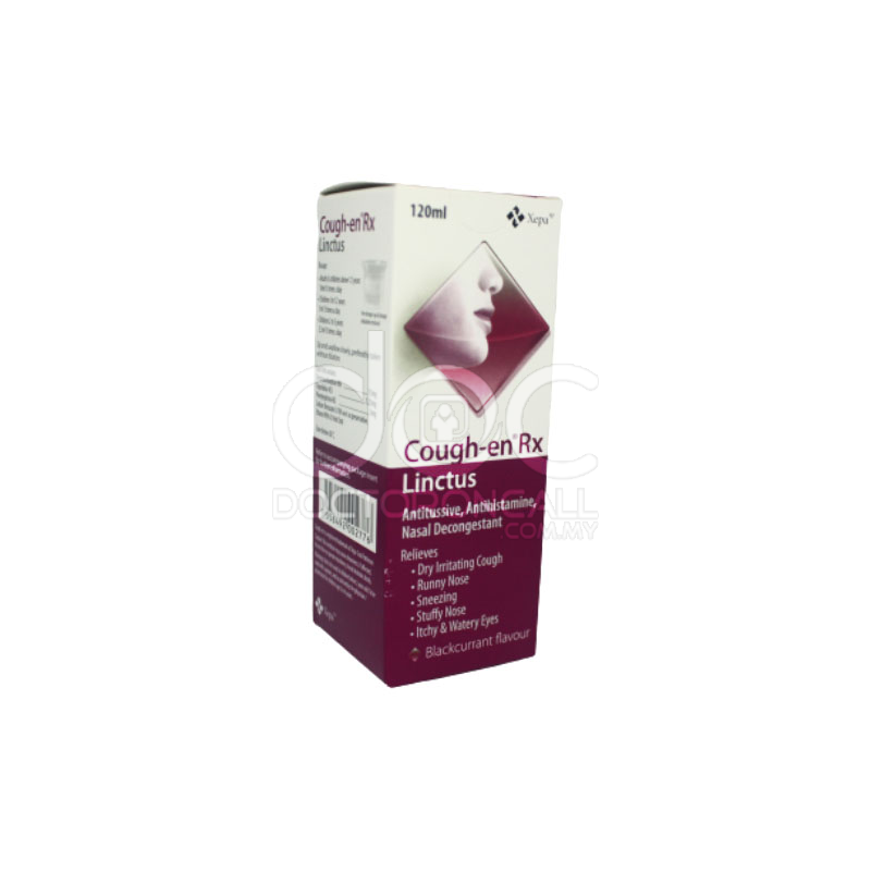Xepa Cough-En Rx Linctus 120ml - DoctorOnCall Online Pharmacy