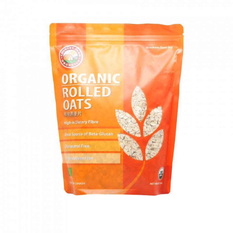 Country Farm Organic Oats (Rolled) Canada 500g - DoctorOnCall Farmasi Online