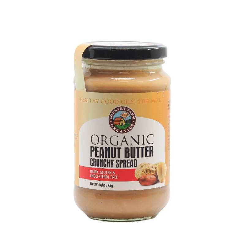 Country Farm Organic Peanut Butter (Crunchy) 375g - DoctorOnCall Online Pharmacy