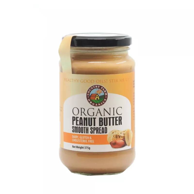 Country Farm Organic Peanut Butter (Smooth) 375g - DoctorOnCall Farmasi Online