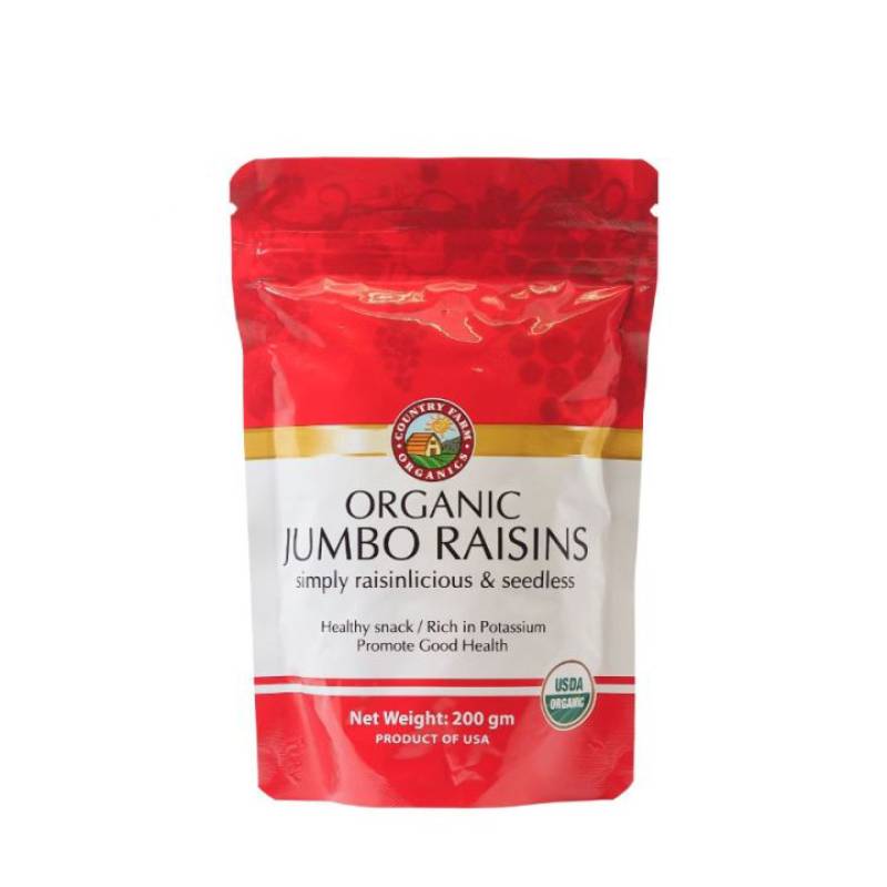 Country Farm Organic Raisin (Red) 200g - DoctorOnCall Farmasi Online