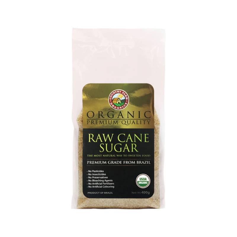 Country Farm Organic Raw Cane Sugar 900g x2 - DoctorOnCall Farmasi Online