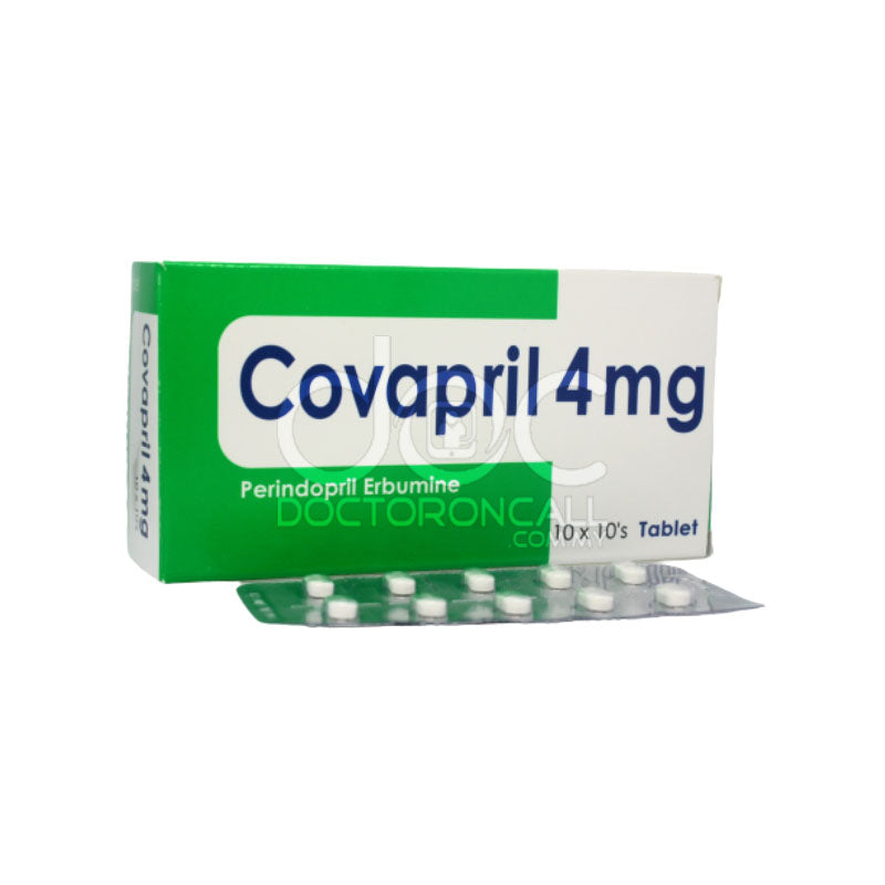Covapril 4mg Tablet 10s (strip) - DoctorOnCall Farmasi Online