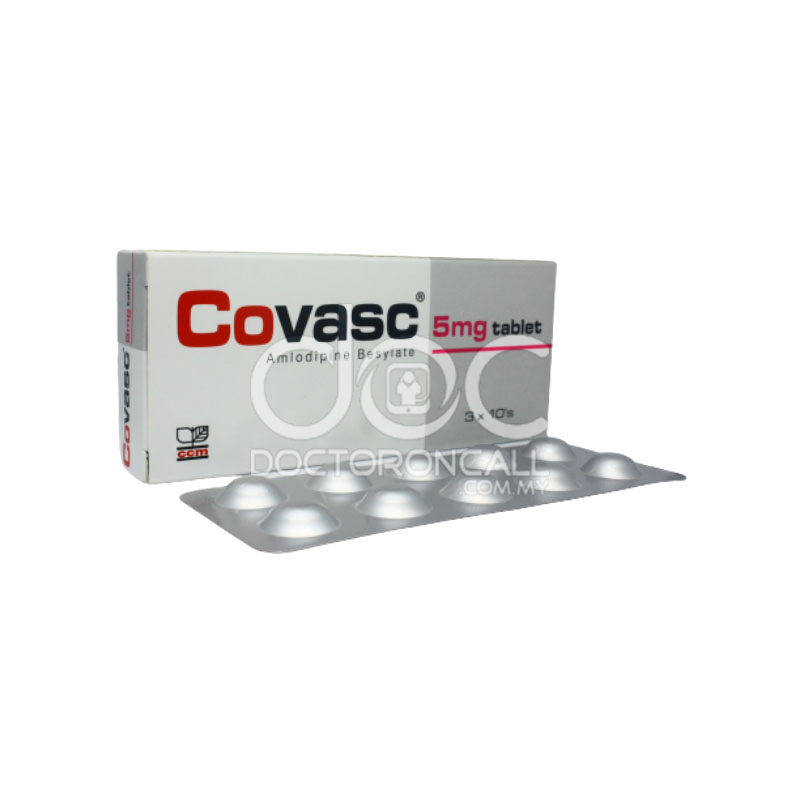 Duopharma Covasc 5mg Tablet 10s (strip) - DoctorOnCall Online Pharmacy