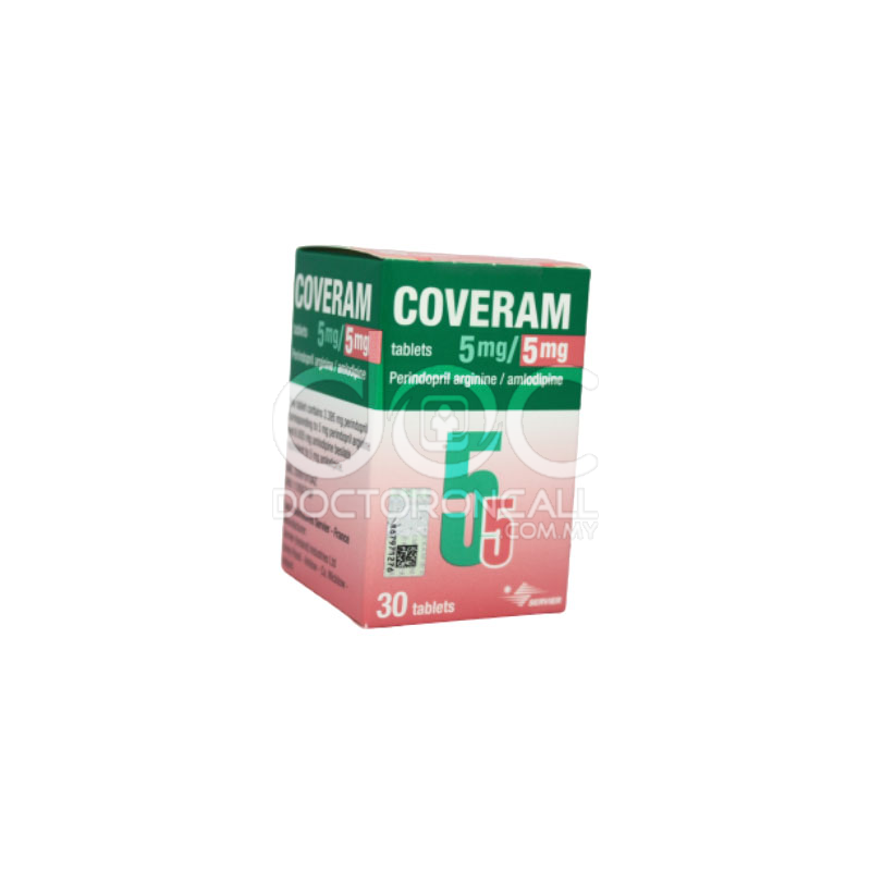 Coveram 5/5mg Tablet 30s - DoctorOnCall Online Pharmacy