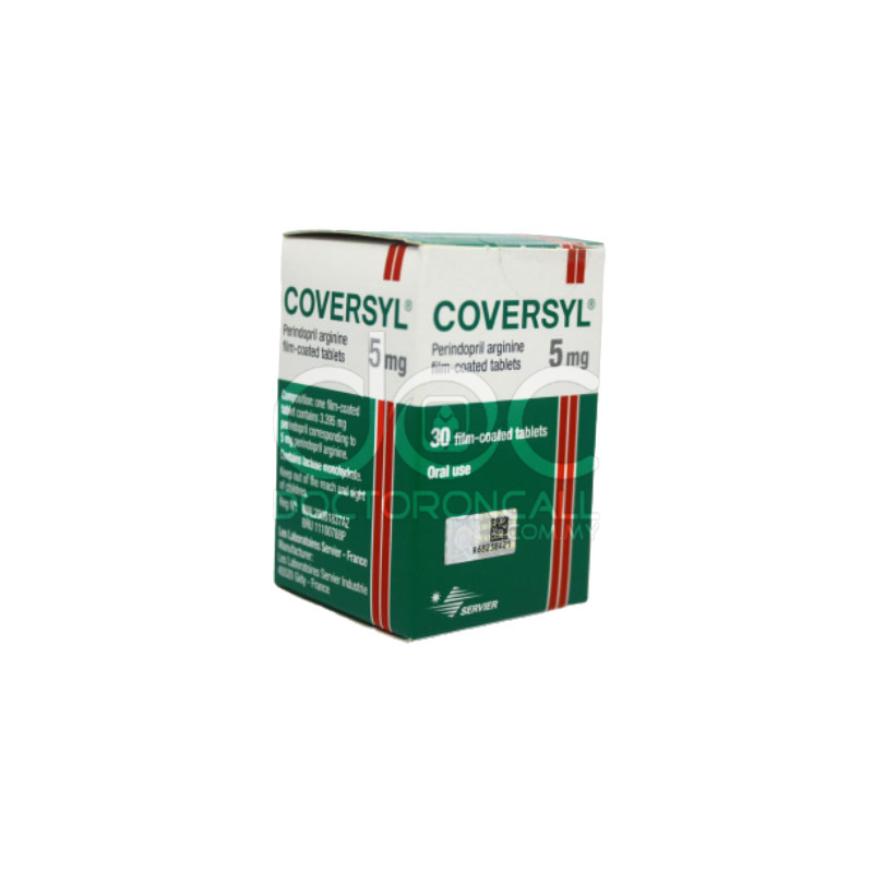 Coversyl 5mg Tablet 30s - DoctorOnCall Farmasi Online