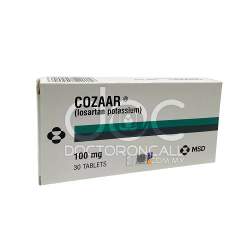 Cozaar 100mg Tablet 30s - DoctorOnCall Farmasi Online