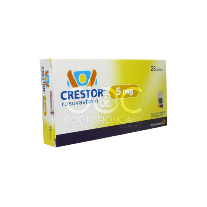 Crestor 5mg Tablet 28s - DoctorOnCall Farmasi Online