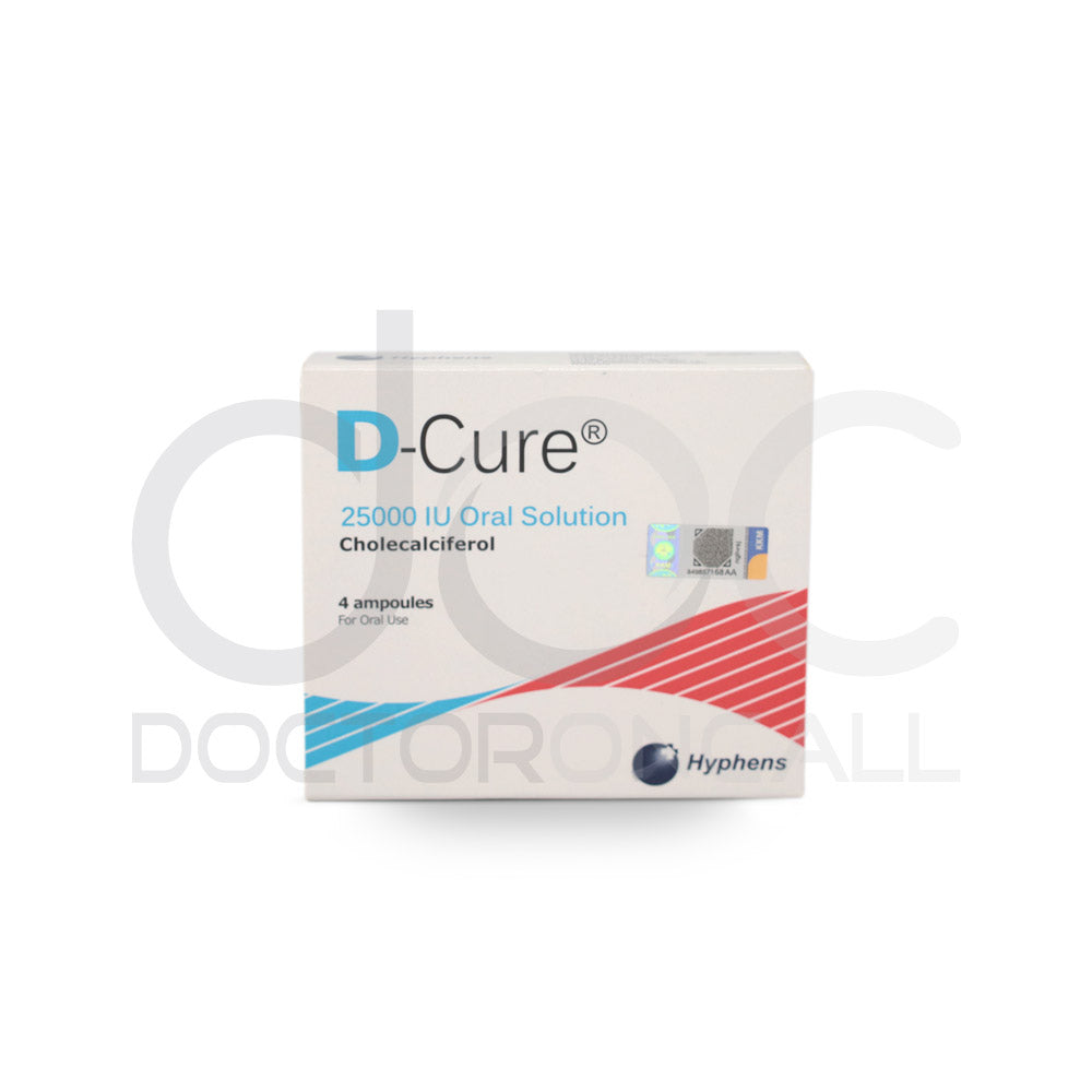 D-Cure 25000IU Oral Solution 1ml x4 - DoctorOnCall Online Pharmacy