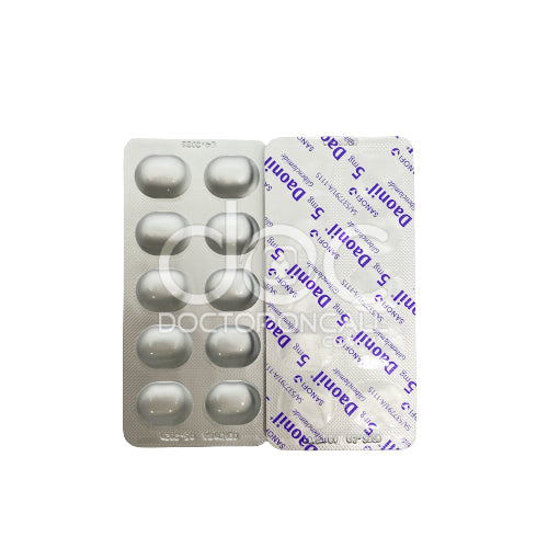 Daonil 5mg Tablet 10s (strip) - DoctorOnCall Online Pharmacy