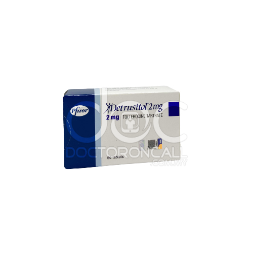 Detrusitol 2mg Tablet 56s - DoctorOnCall Online Pharmacy