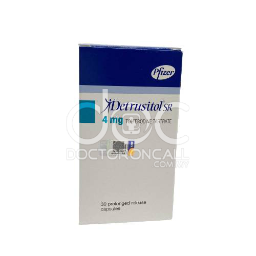 Detrusitol Sr 4mg Capsule 30s - DoctorOnCall Online Pharmacy