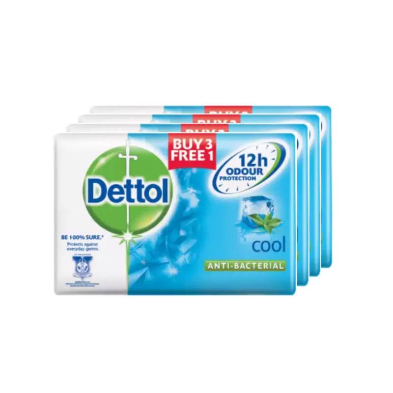 Dettol Cool Soap 105g x4 - DoctorOnCall Farmasi Online