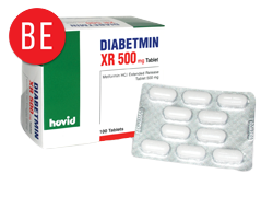 Hovid Diabetmin XR 500mg Tablet 10s (strip) - DoctorOnCall Online Pharmacy