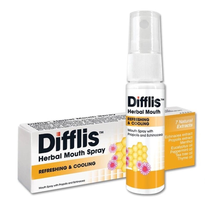 Difflis Herbal Mouth Spray (Refreshing & Cooling) 15ml - DoctorOnCall Farmasi Online