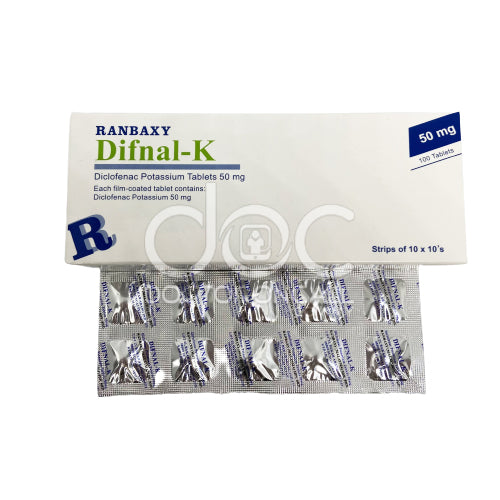 Ranbaxy Difnal K 50mg Tablet 10s (strip) - DoctorOnCall Online Pharmacy