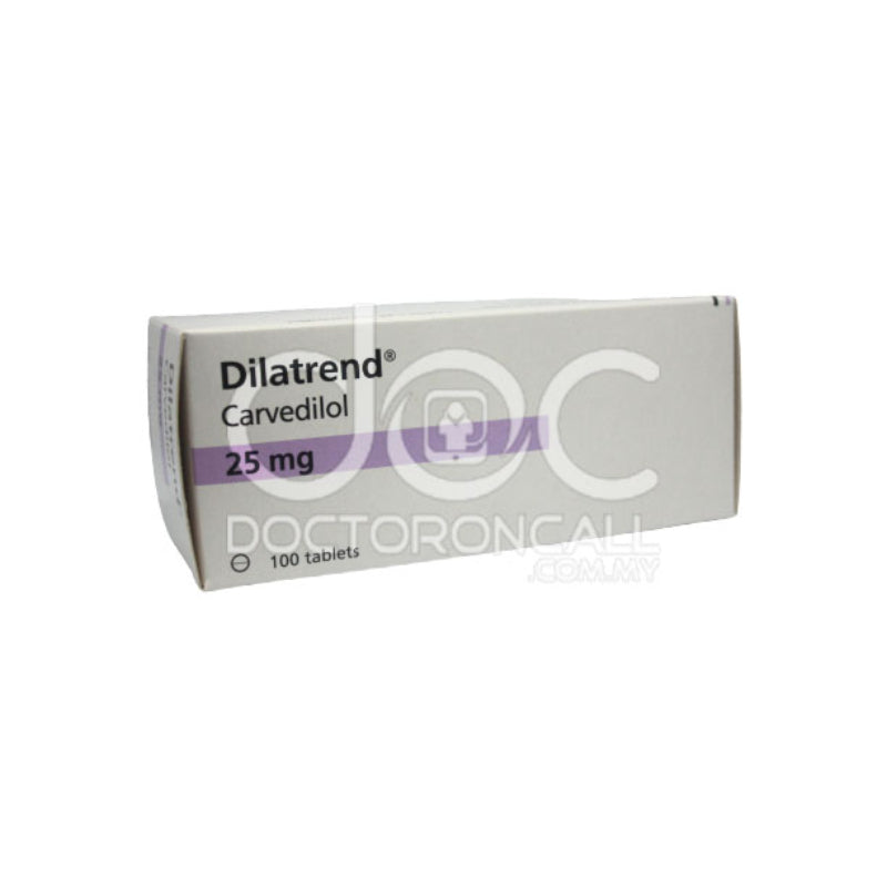 Dilatrend 25mg Tablet 10s (strip) - DoctorOnCall Farmasi Online