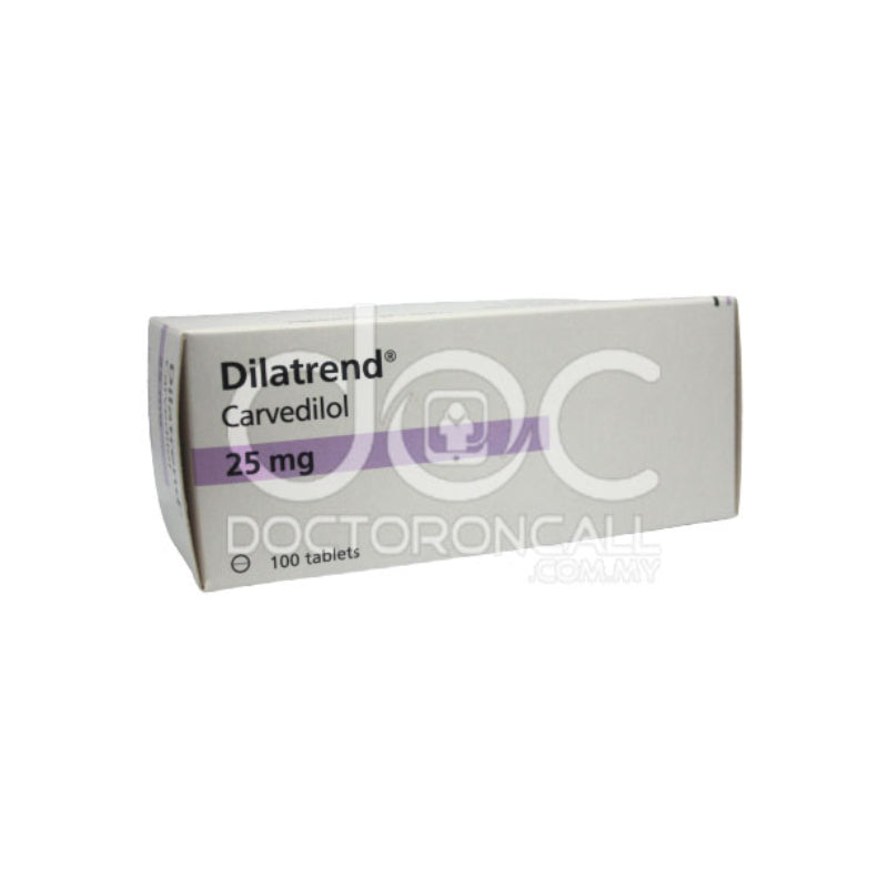 Dilatrend 25mg Tablet 10s (strip) - DoctorOnCall Online Pharmacy