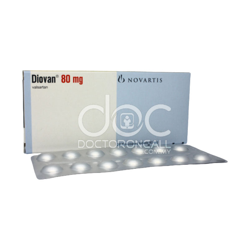 Diovan 80mg Tablet - 28s - DoctorOnCall Online Pharmacy