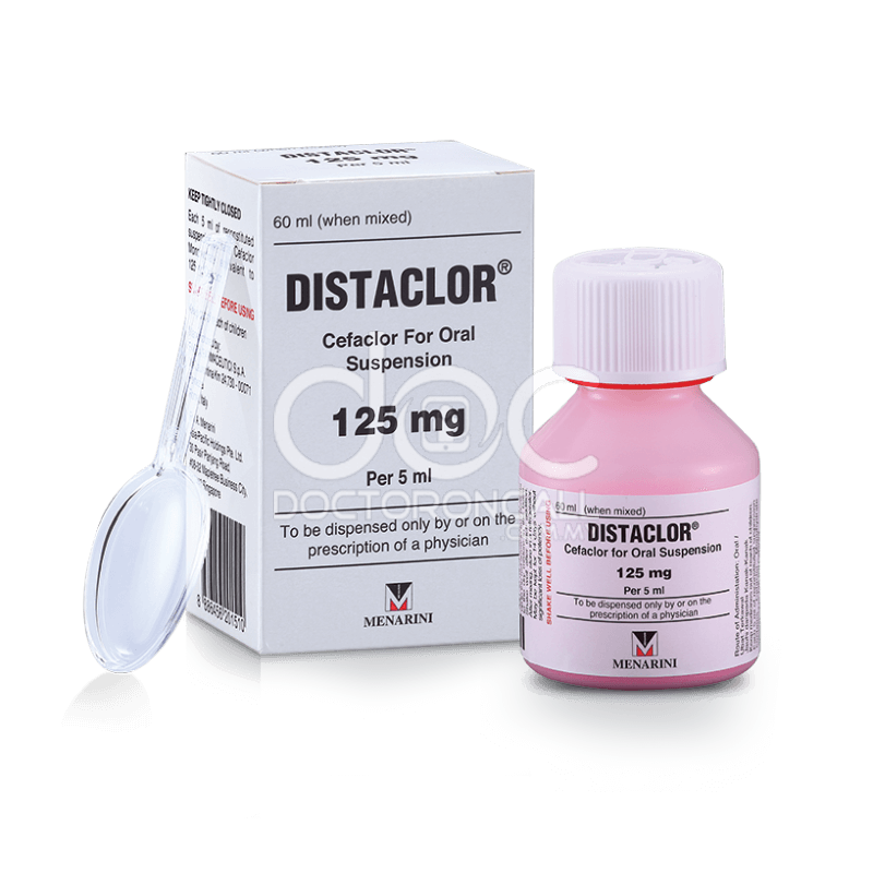 Distaclor 125mg/5ml Suspension 60ml - DoctorOnCall Online Pharmacy