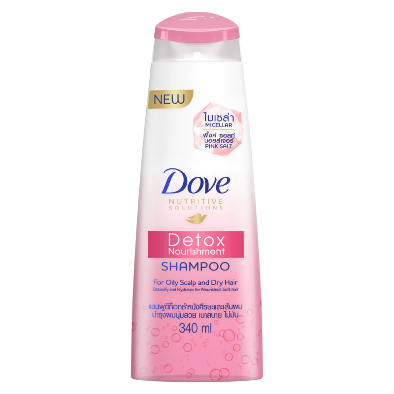 Dove Detox Nourishment Shampoo 340ml - DoctorOnCall Farmasi Online