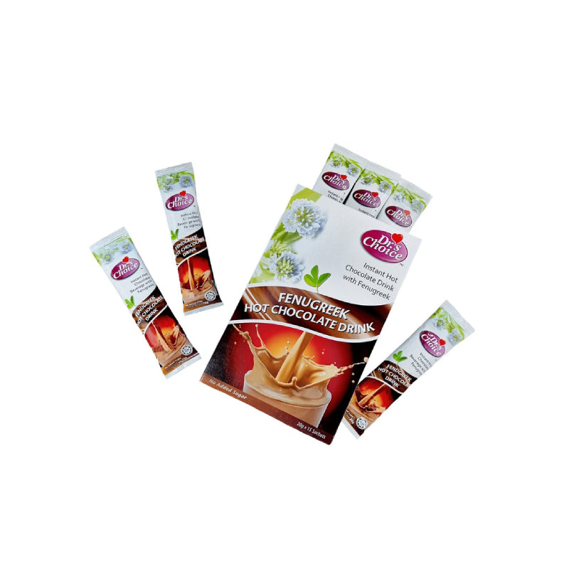 Dr S Choice Fenugreek Hot Chocolate Sachet 20g x15 - DoctorOnCall Farmasi Online