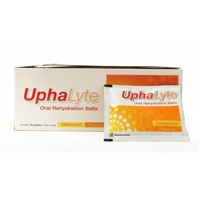 Duopharma Uphalyte Oral Rehydration Salts - Orange Flavour 50s - DoctorOnCall Farmasi Online
