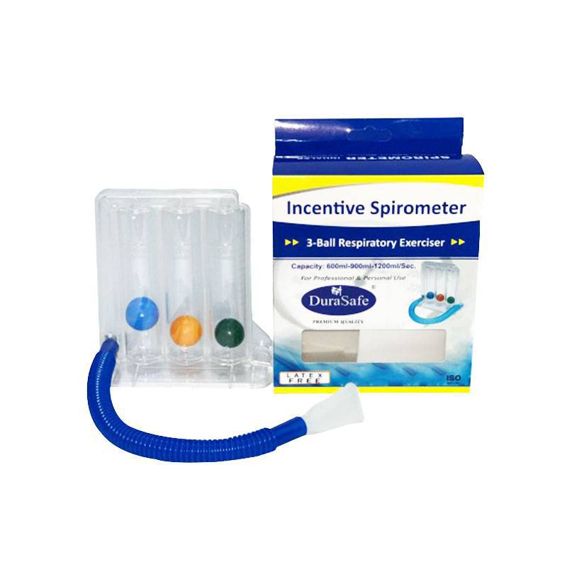 DuraSafe Incentive Spirometer 3-Ball Respiratory Exerciser 1s - DoctorOnCall Online Pharmacy