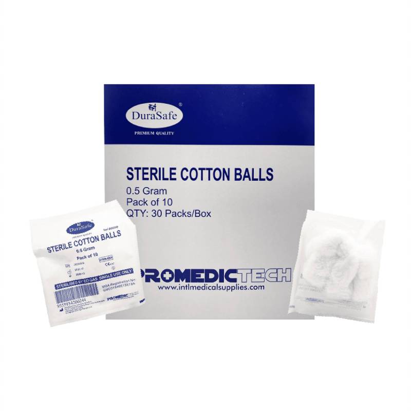 DuraSafe Sterile Cotton Ball 10s - DoctorOnCall Farmasi Online