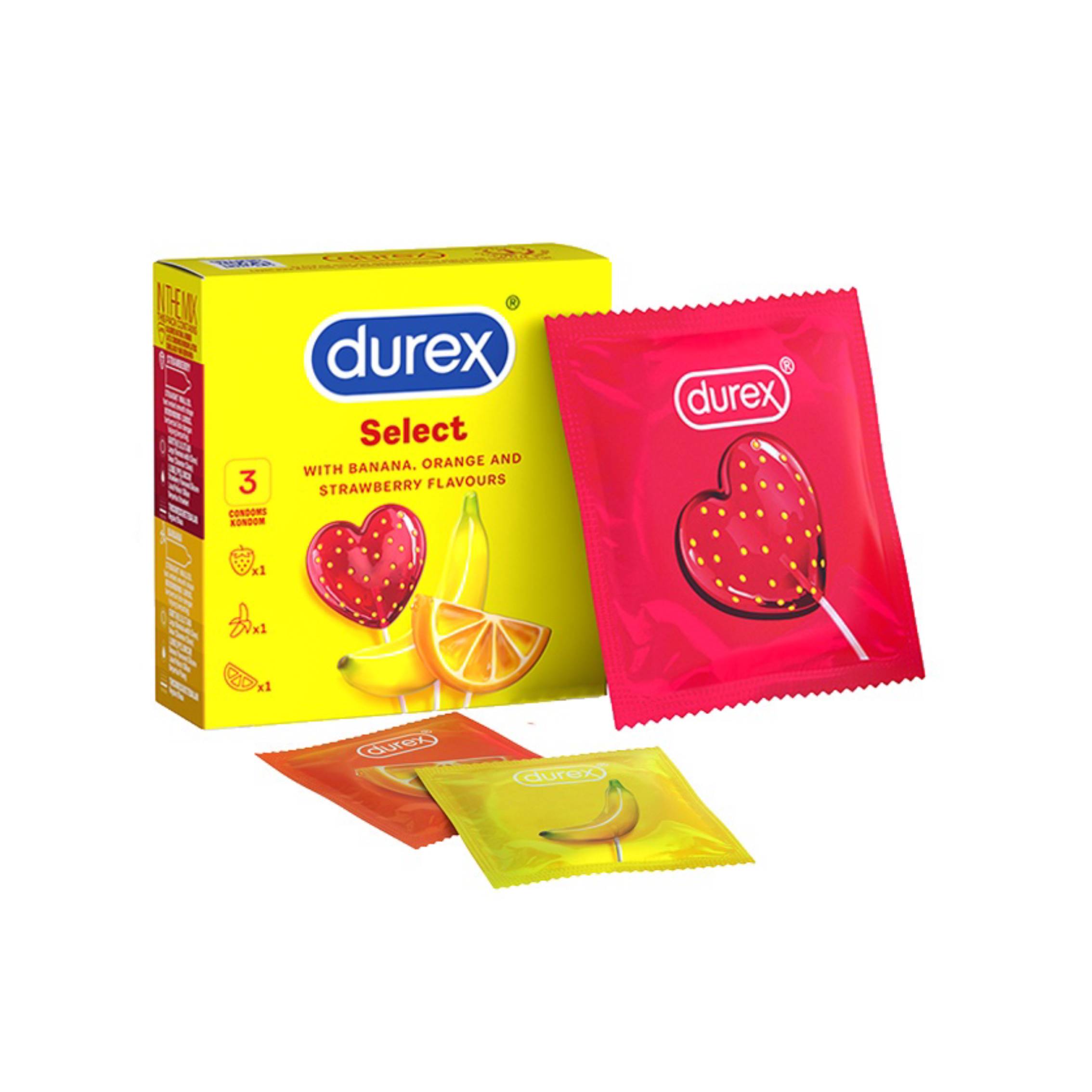 Durex Select Condom - 3s - DoctorOnCall Farmasi Online