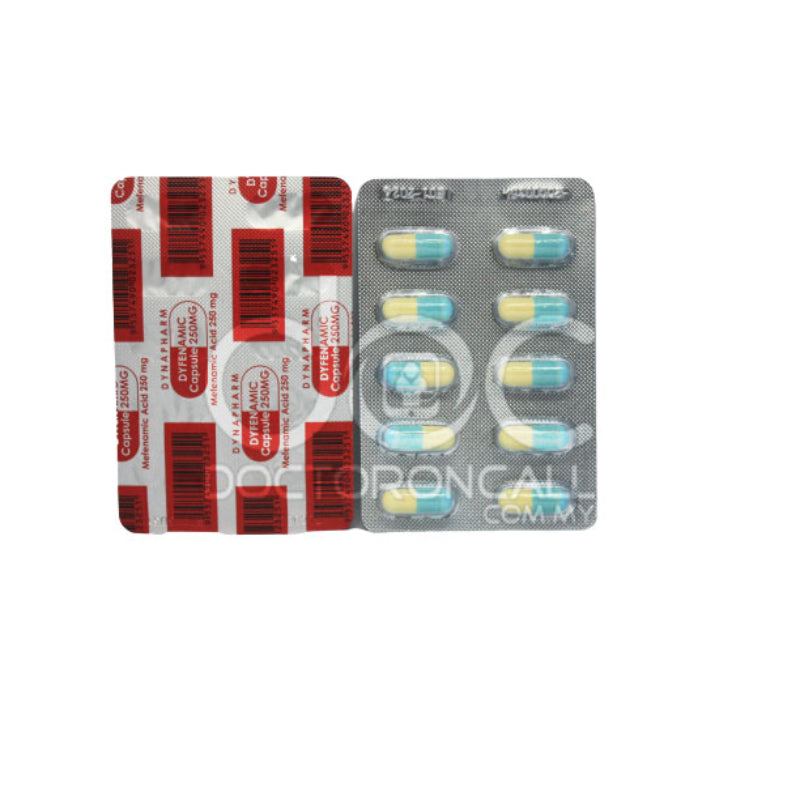 Dyfenamic 250mg Capsule 10s (strip) - DoctorOnCall Online Pharmacy