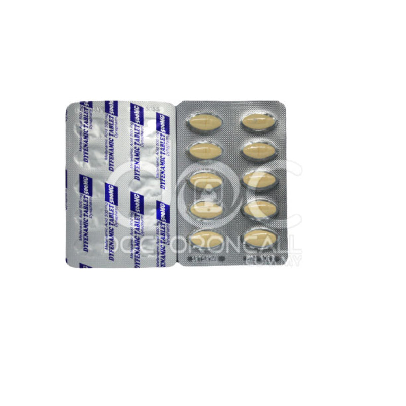 Dyfenamic 500mg Tablet 10s (strip) - DoctorOnCall Farmasi Online