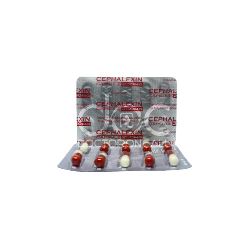 Dyna Cephalexin 250mg Capsule 10s (strip) - DoctorOnCall Farmasi Online