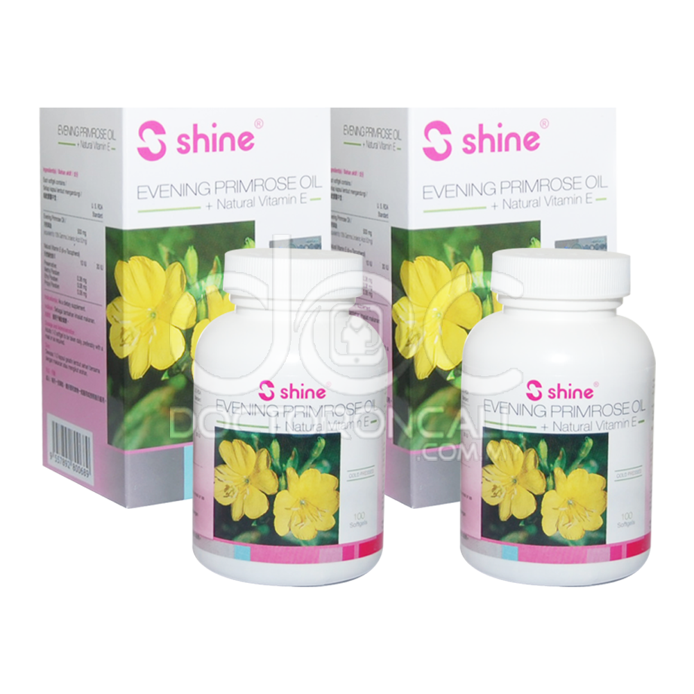 Shine Evening Primrose Oil + Natural Vitamin E Softgel 100s - DoctorOnCall Online Pharmacy