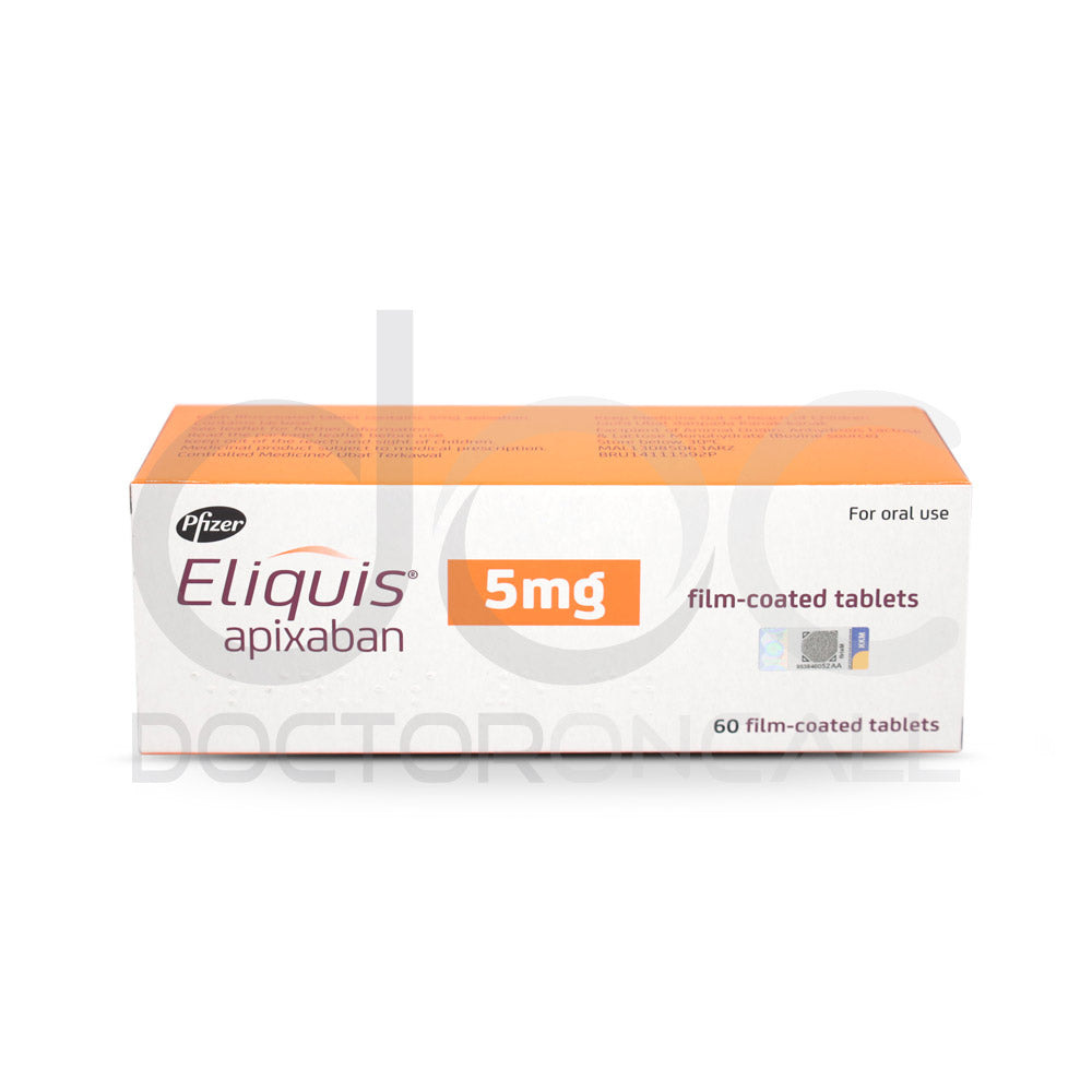 Eliquis 5mg Tablet 20s - DoctorOnCall Farmasi Online