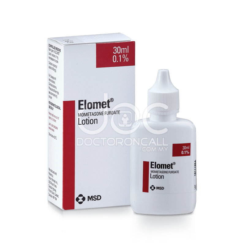 Elomet 0.1% Lotion-Benjolan di bahagian bawah pusat